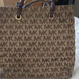 Michael Kors Monogram Brown Tote